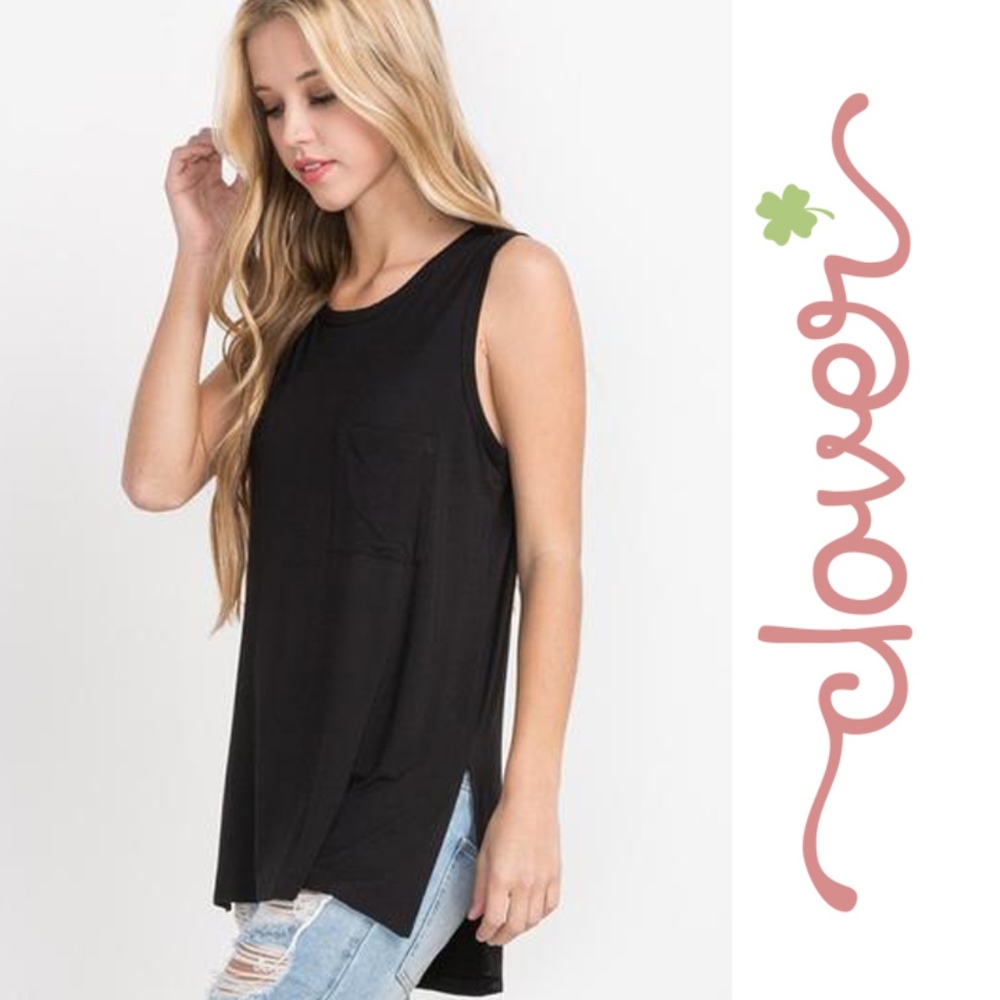 Sleeveless Pocket Top